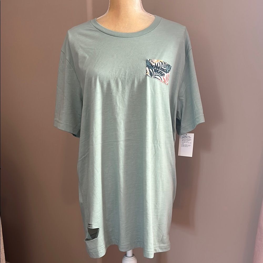 ❤️NWT Virginia Beach Ripped Rags Tee(size XL)